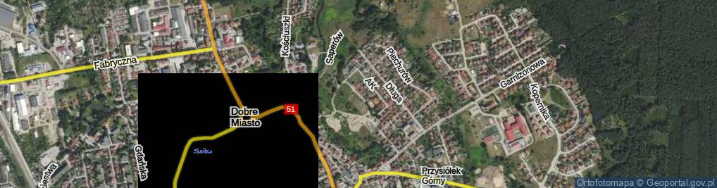 Zdjęcie satelitarne Legionów ul.